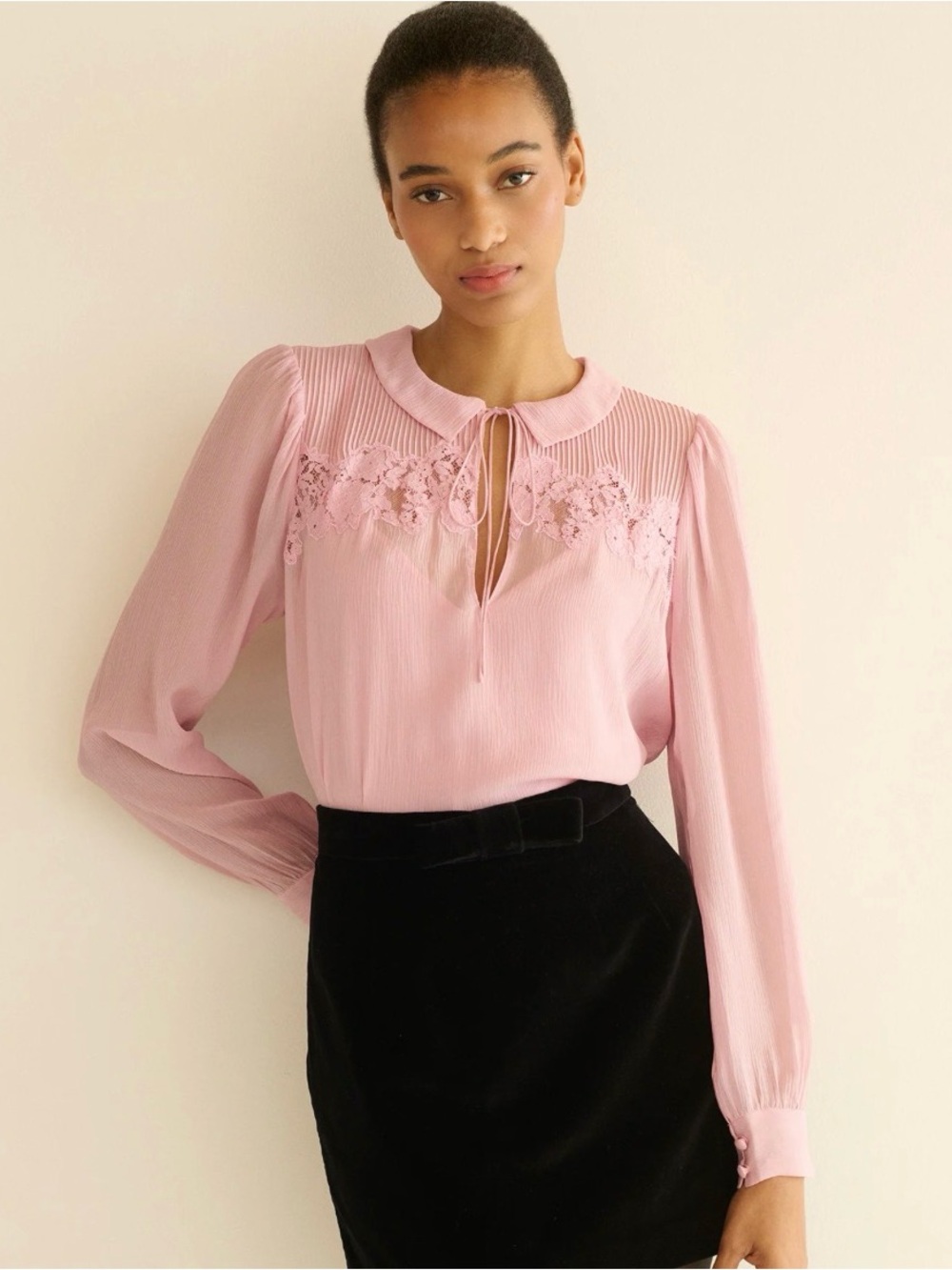 Doen Liora Top - Pink Hydrangea